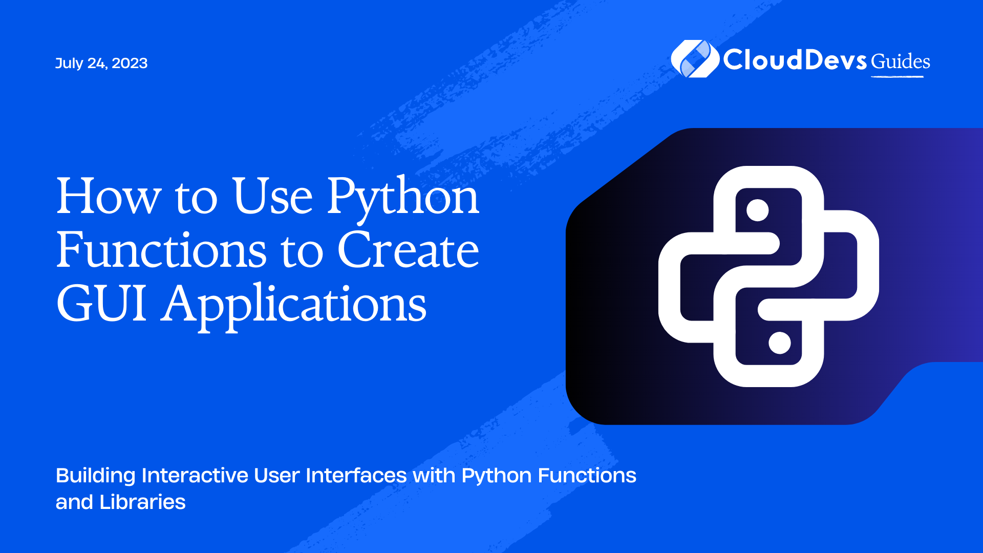How to Use Python Functions to Create GUI Applications