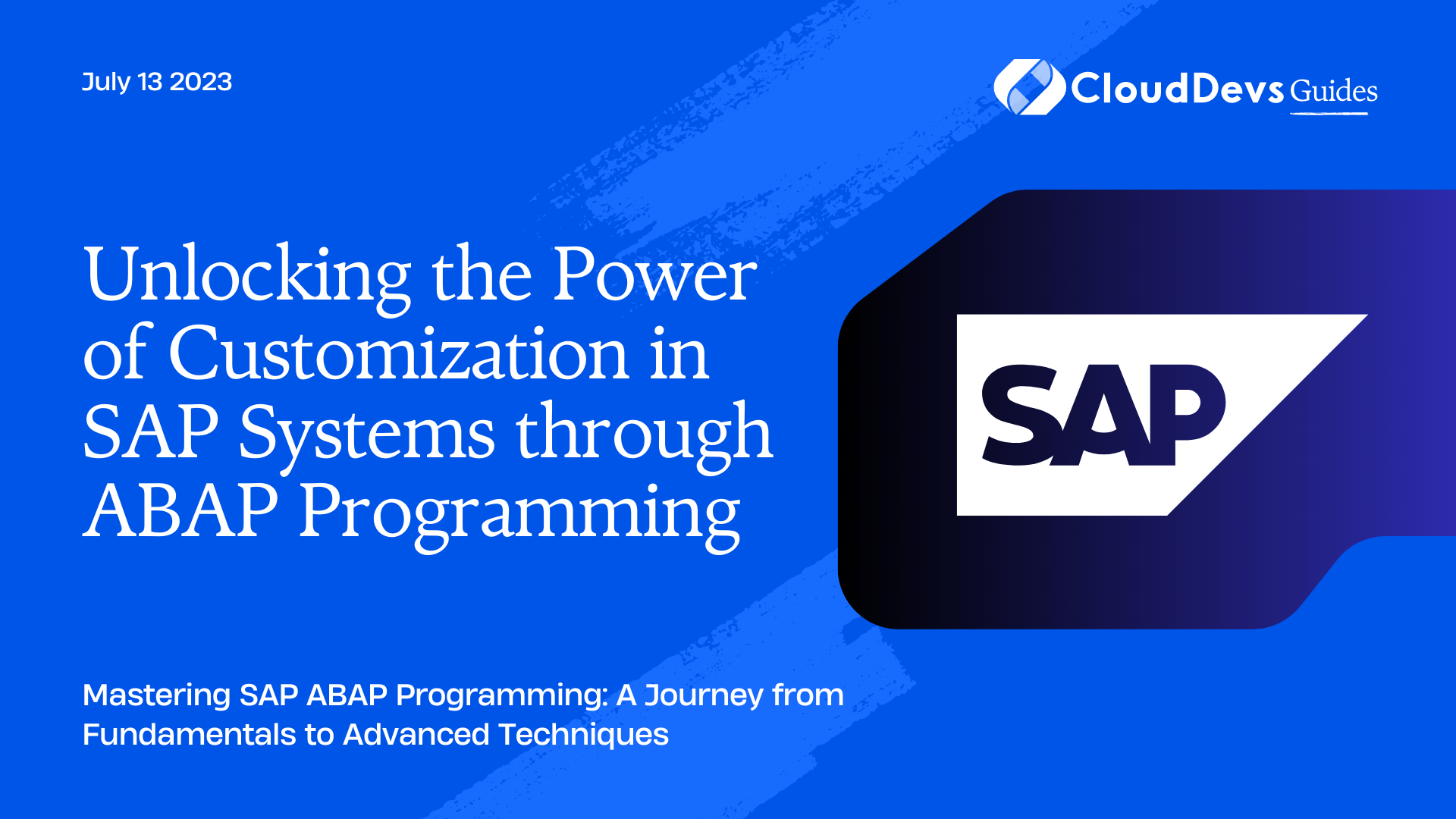 Unlocking the Power of Customization in SAP Systems through ABAP Programming