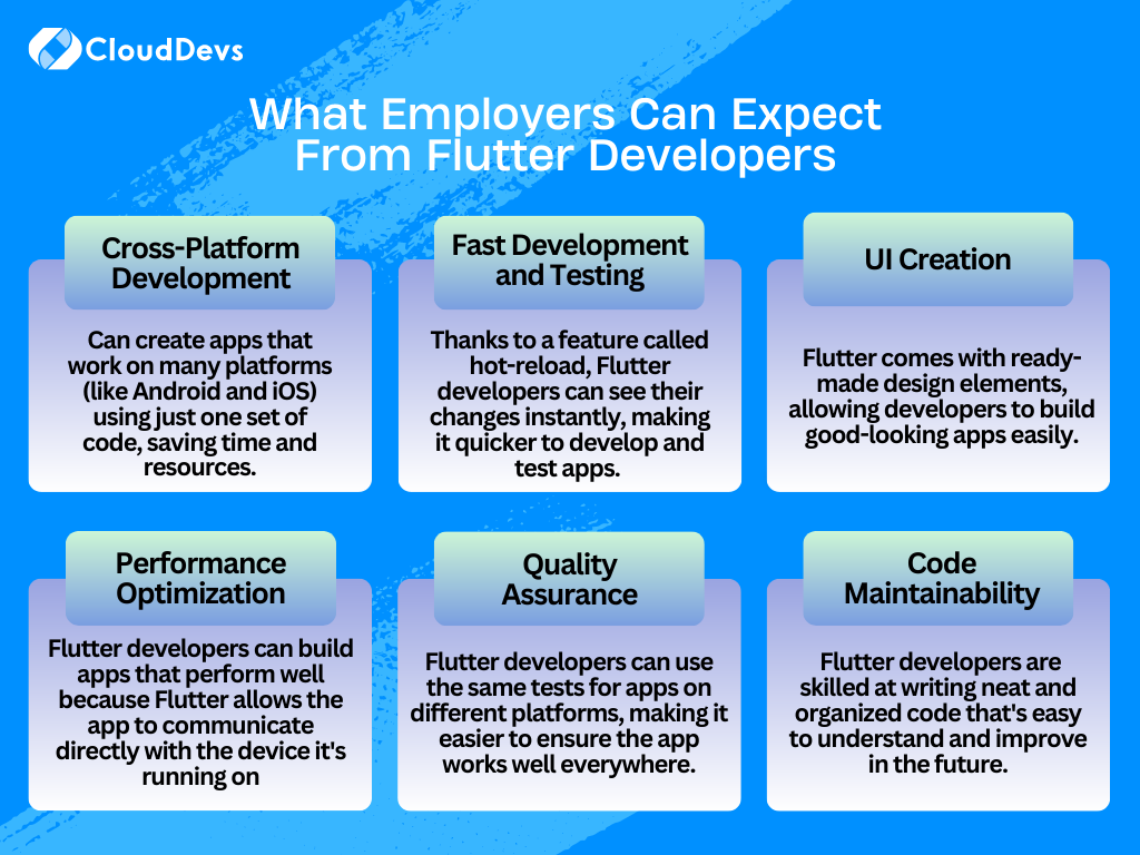 What employers can expect from flutter developers