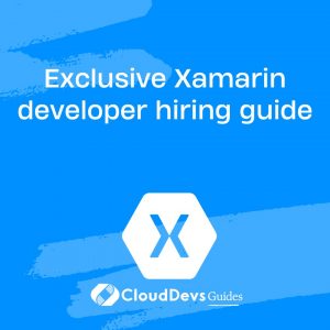 Exclusive Xamarin developer hiring guide