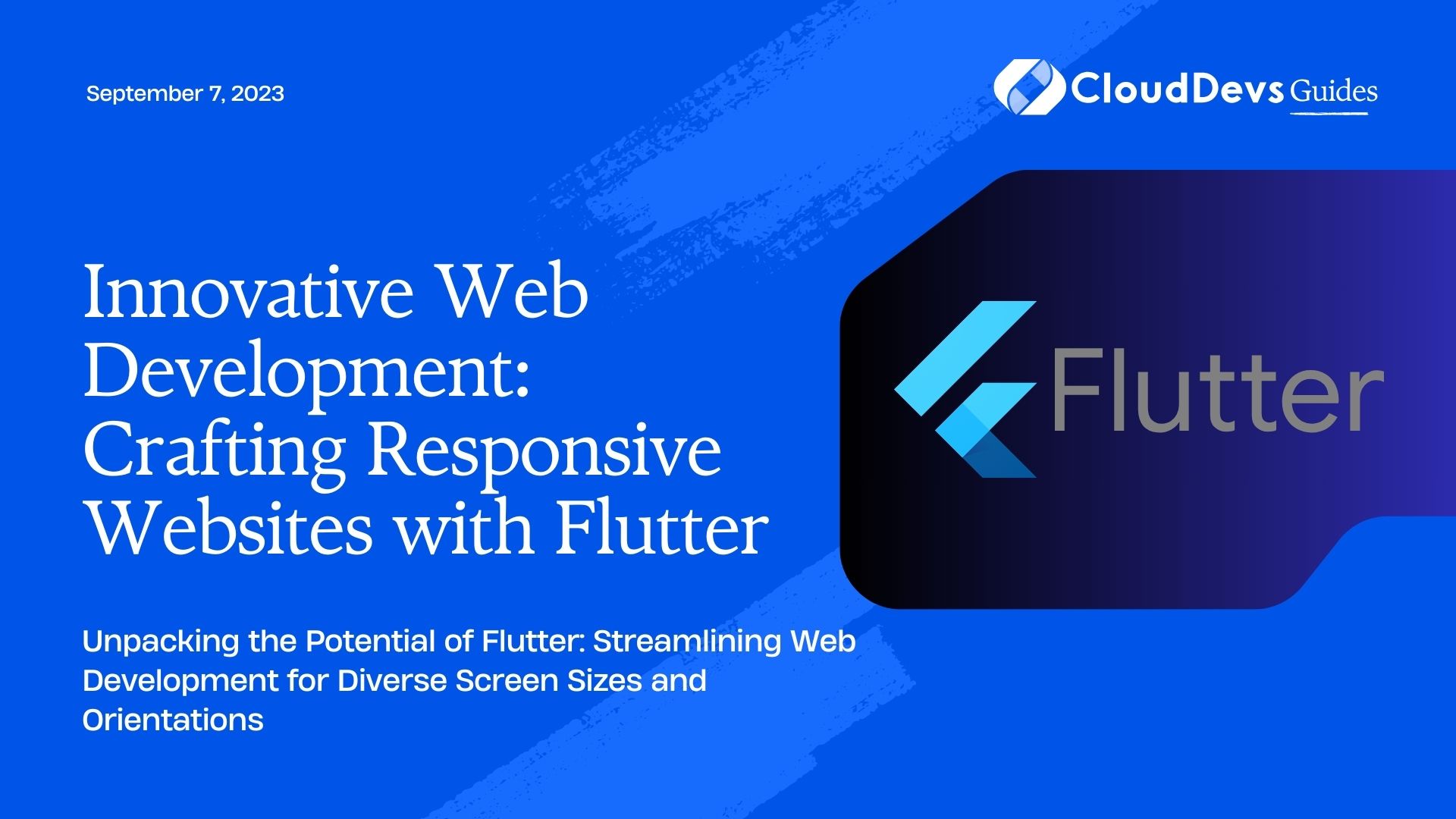 Innovative Web Development: Crafting Responsive Websites with Flutter