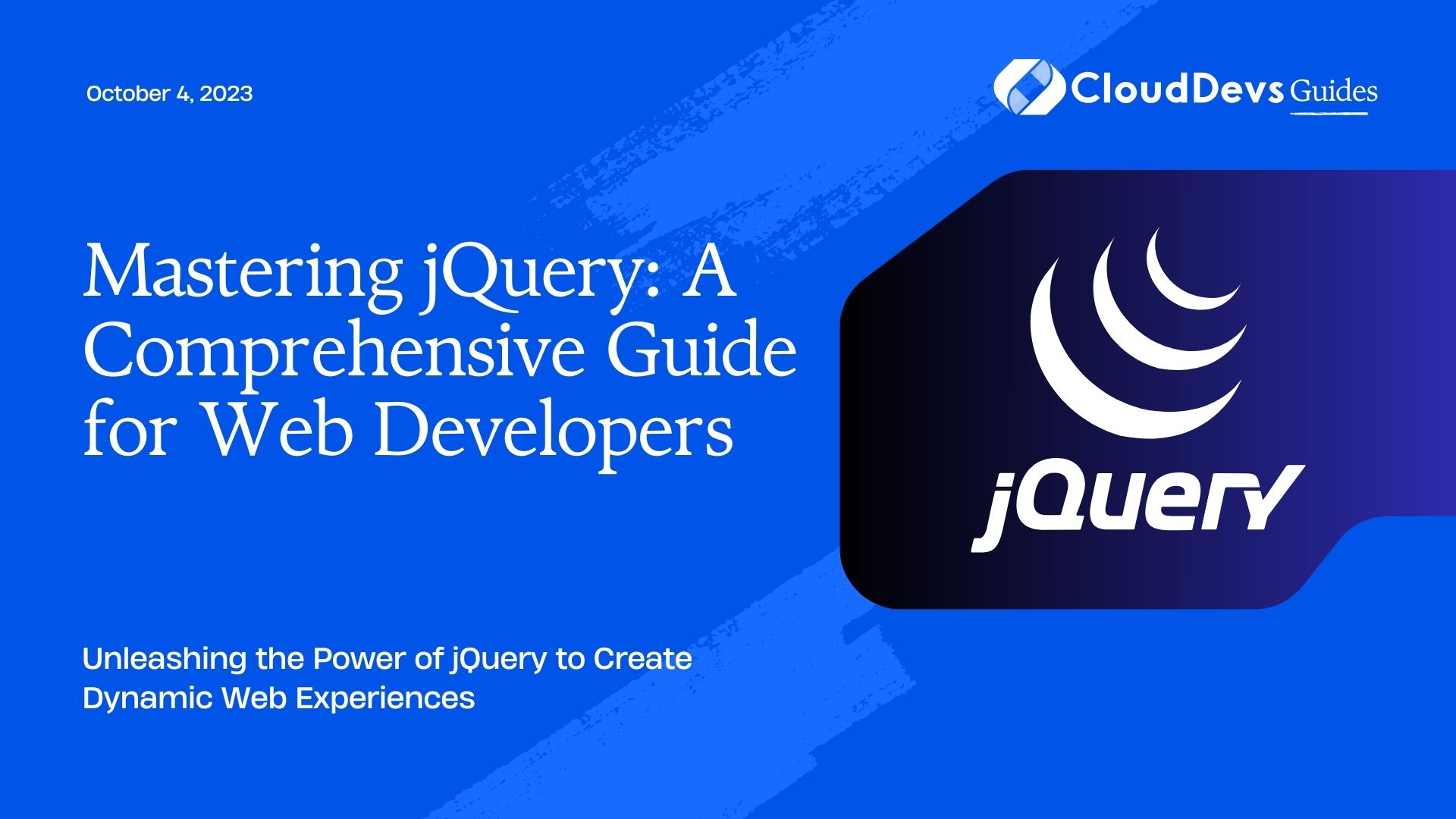 Mastering jQuery: A Comprehensive Guide for Web Developers