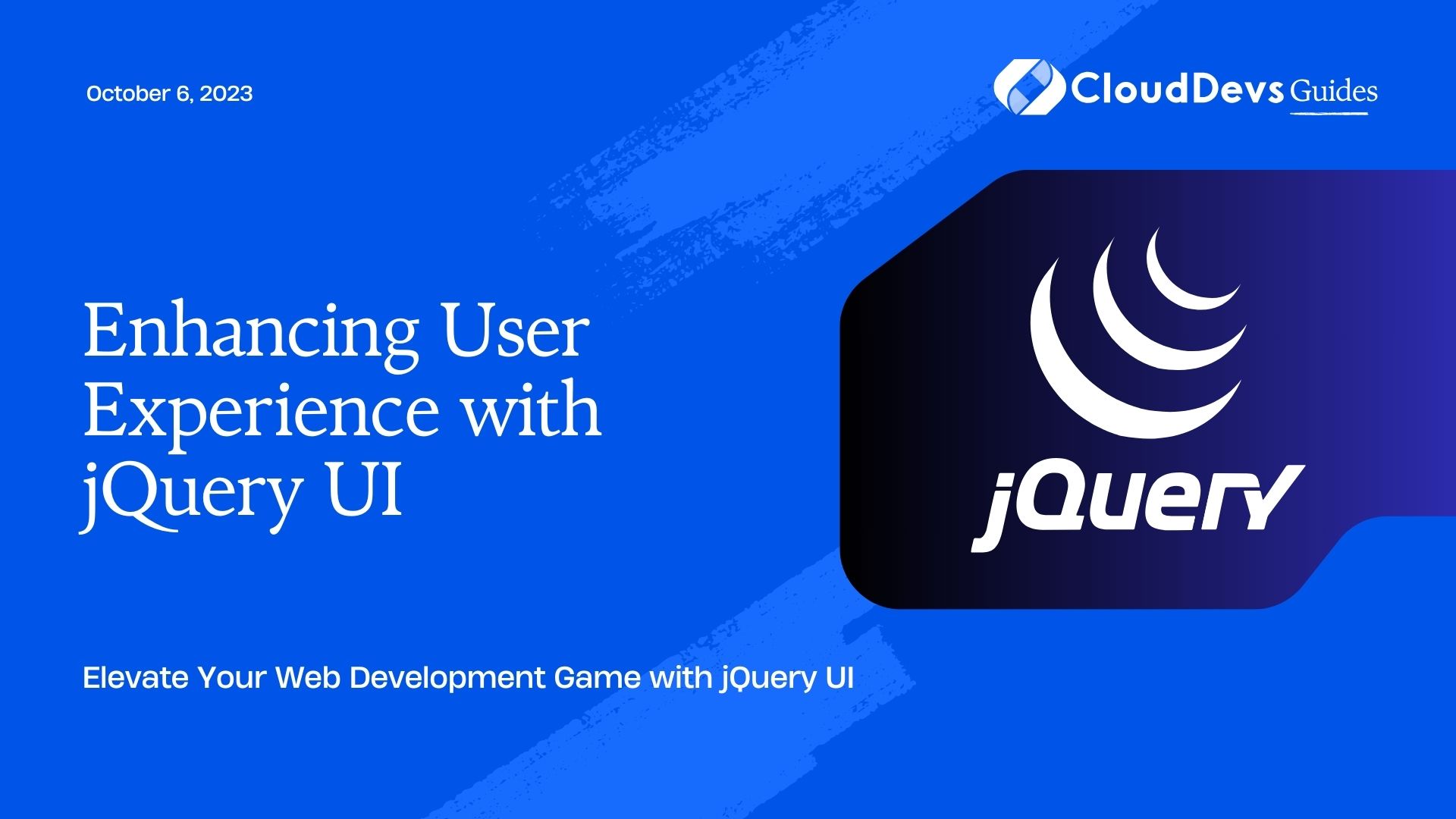 Enhancing User Experience with jQuery UI