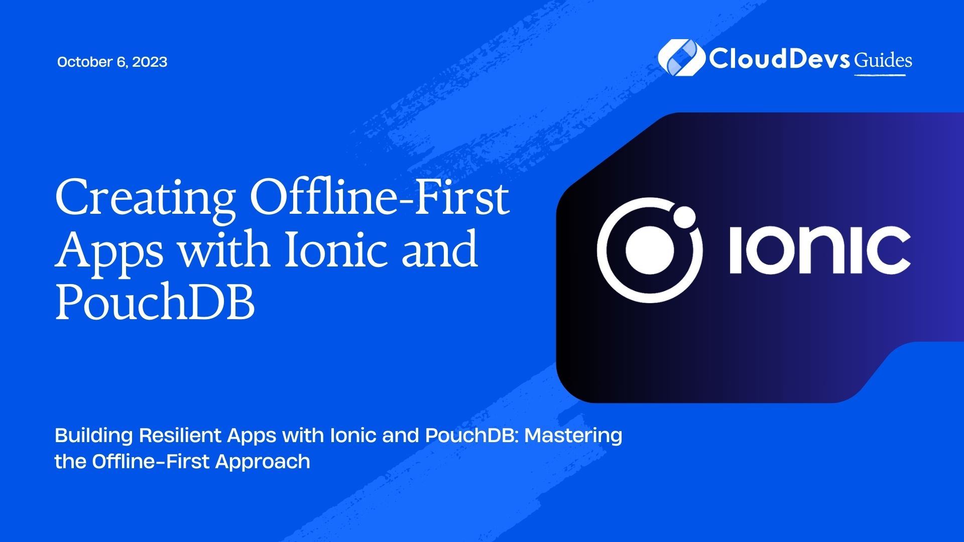 Creating Offline-First Apps with Ionic and PouchDB