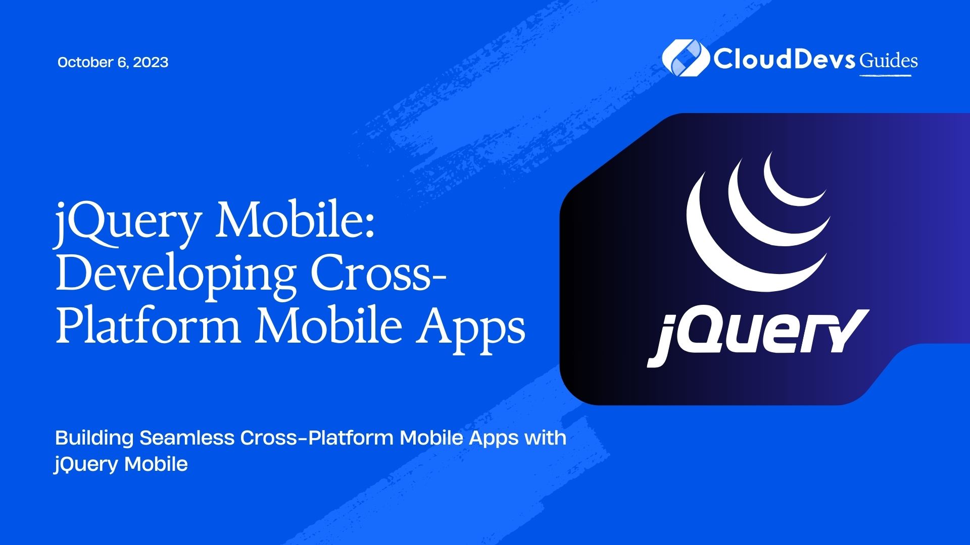 jQuery Mobile: Developing Cross-Platform Mobile Apps