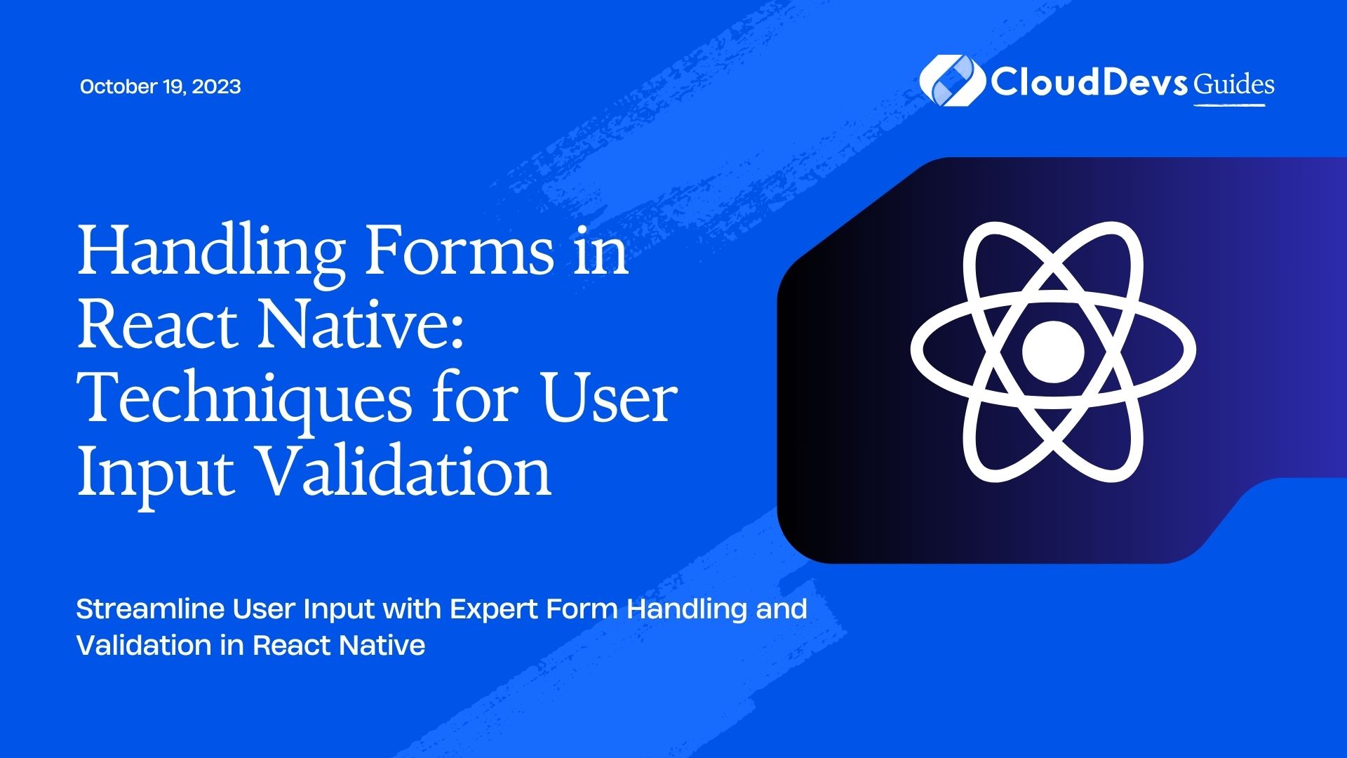 Handling Forms in React Native: Techniques for User Input Validation