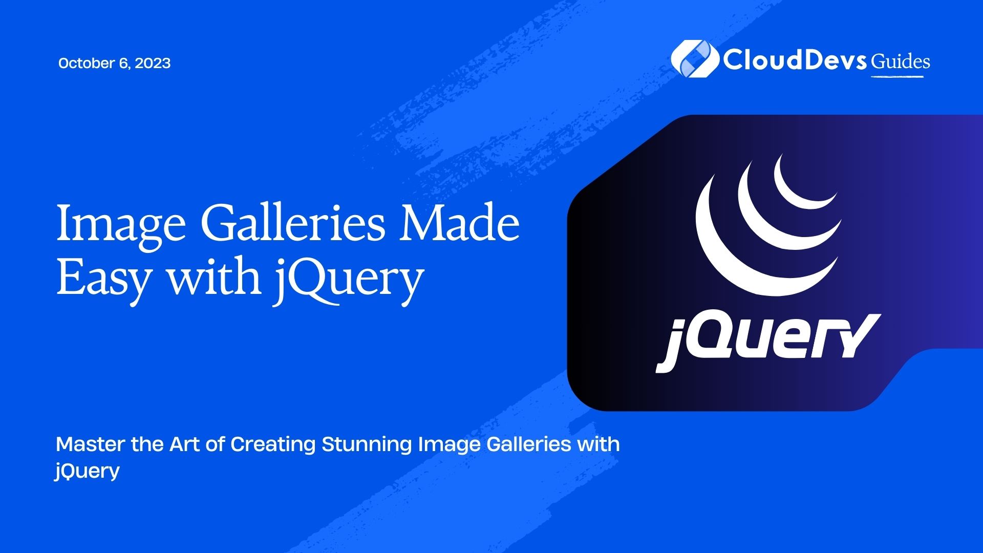 Image Galleries Made Easy with jQuery