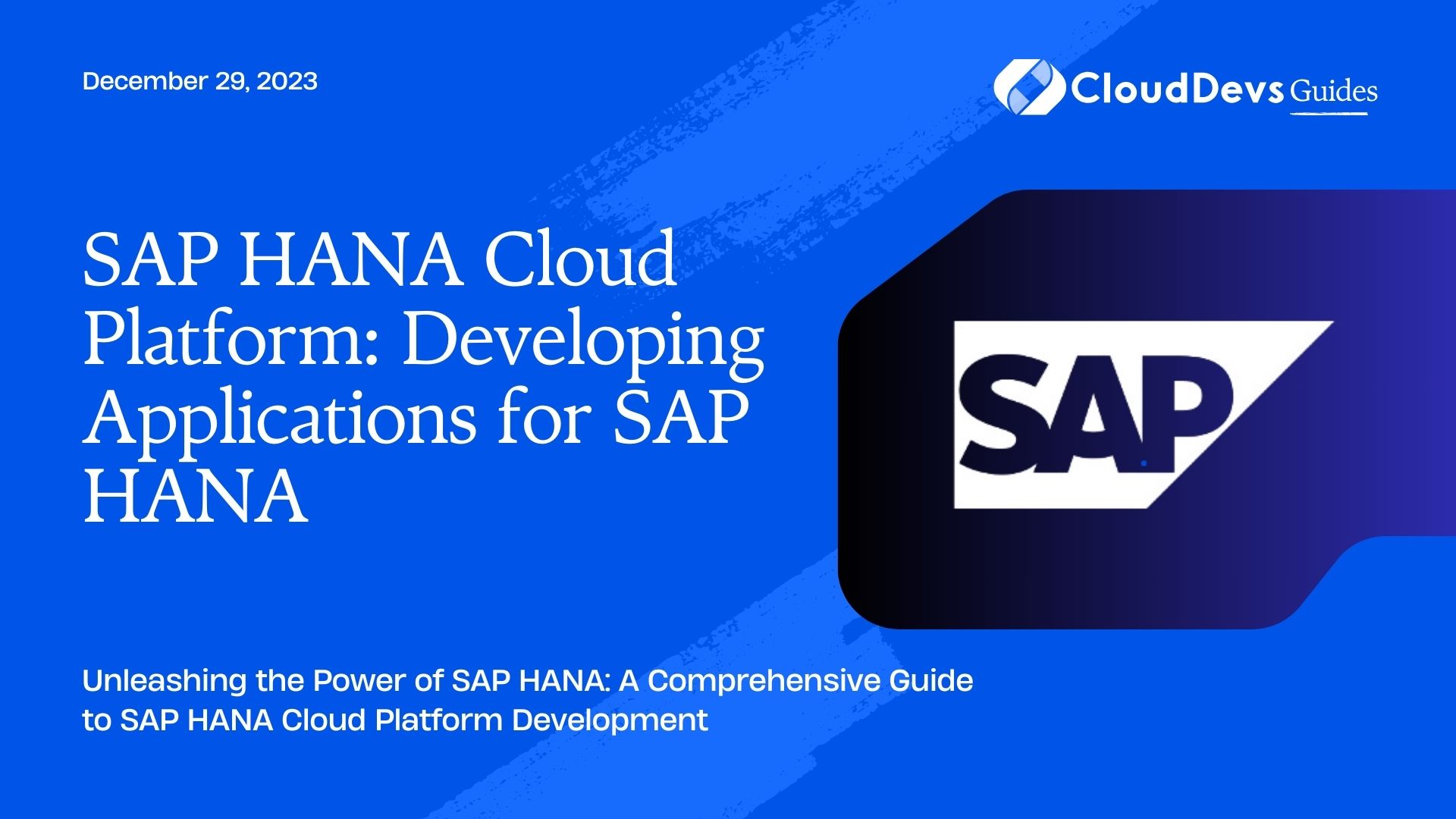 SAP HANA Cloud Platform: Developing Applications for SAP HANA