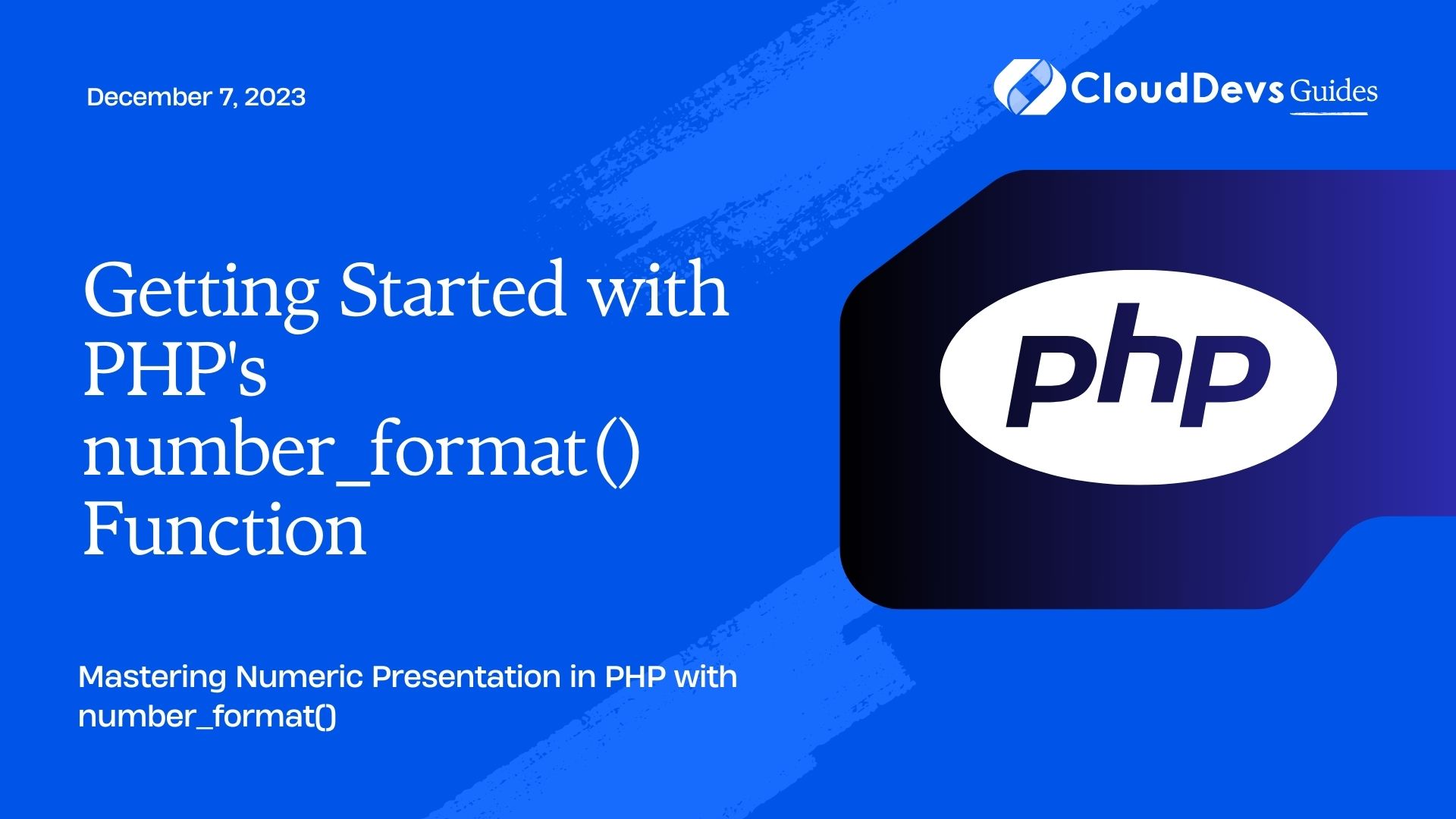 Getting Started with PHP's number_format() Function