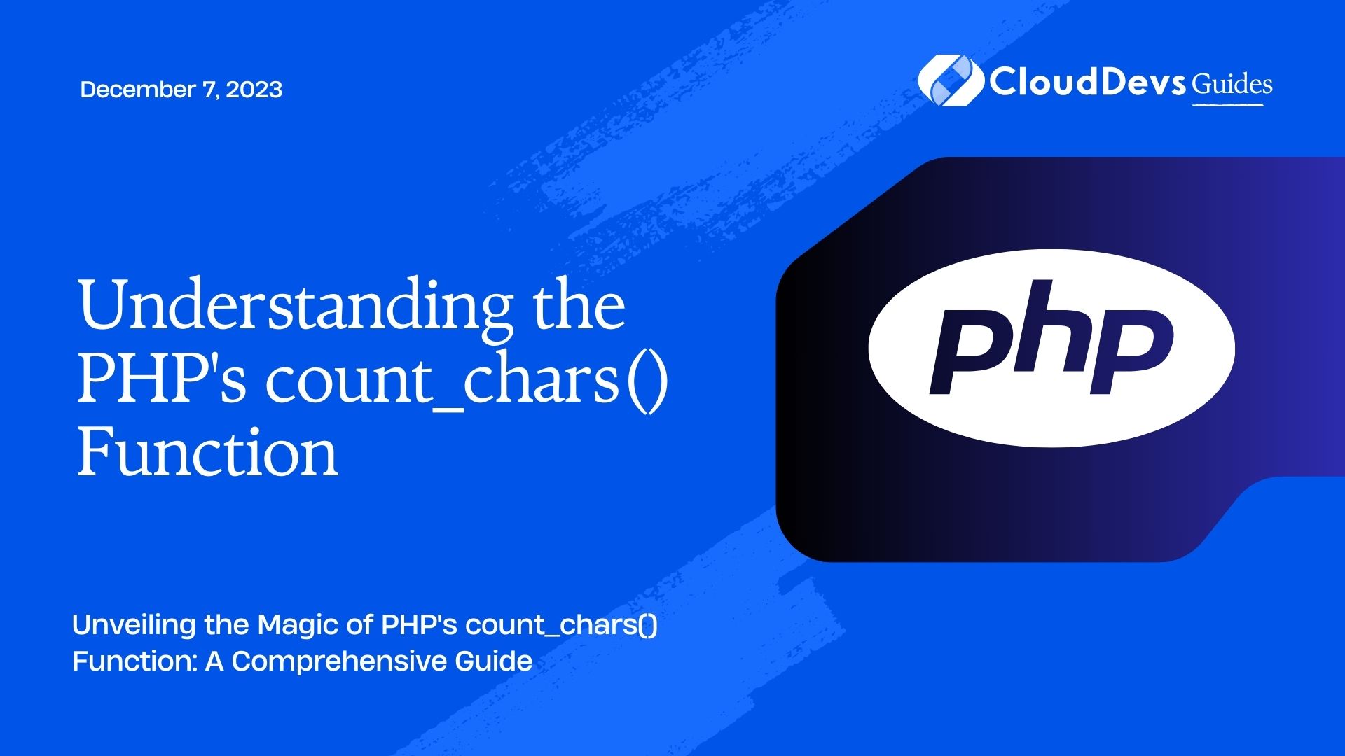 Understanding the PHP's count_chars() Function