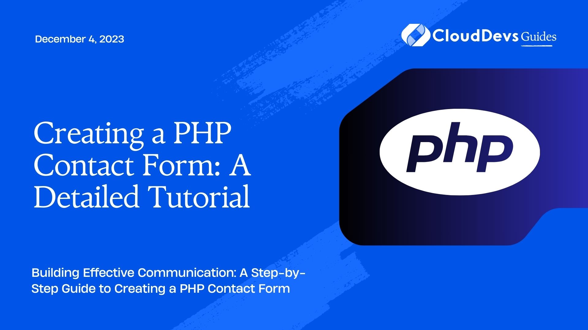 Creating a PHP Contact Form: A Detailed Tutorial