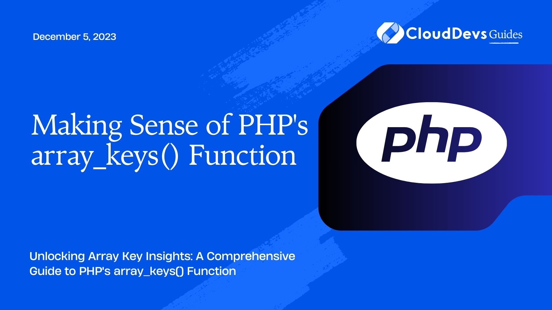 Making Sense of PHP's array_keys() Function