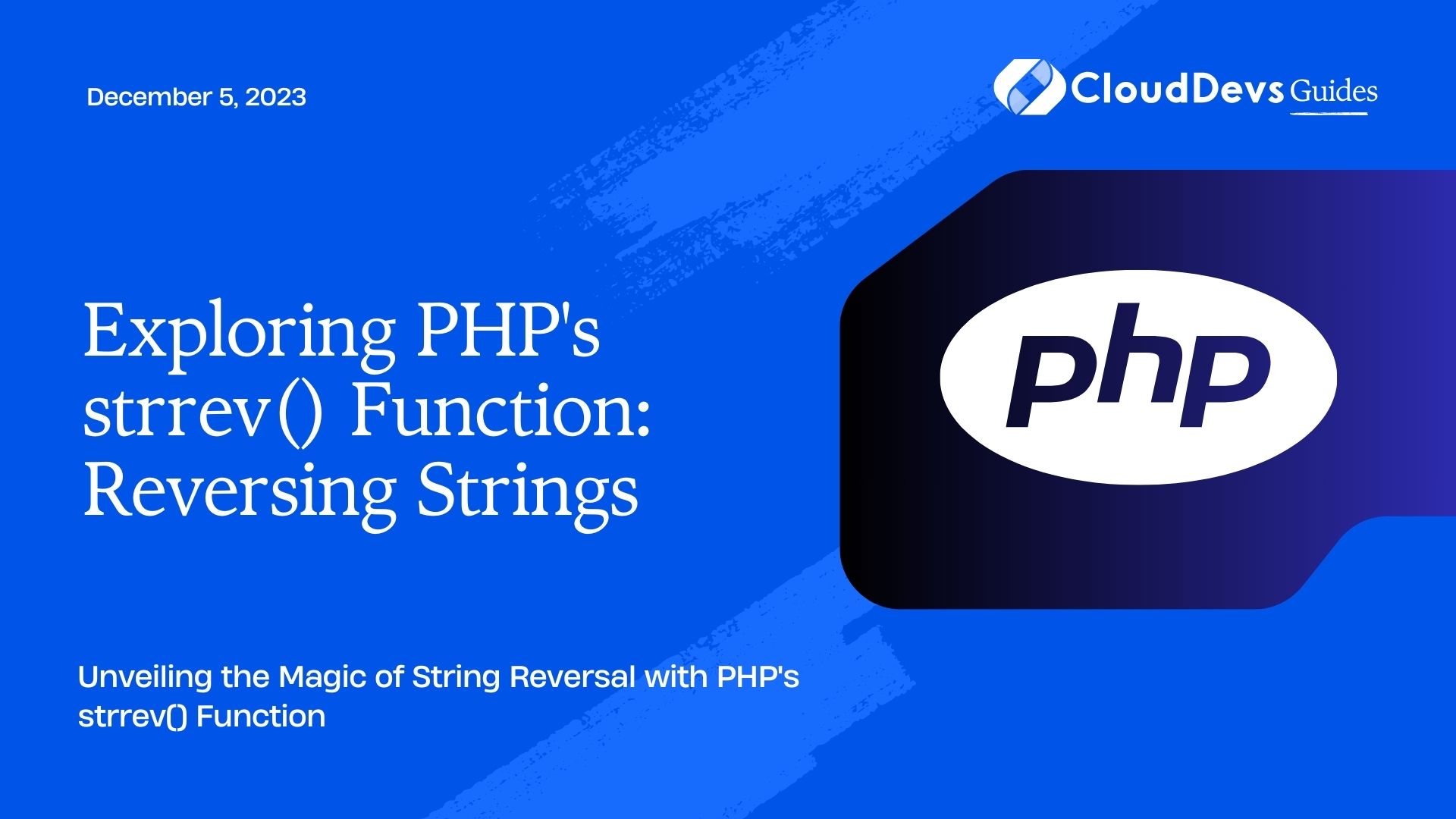 Exploring PHP's strrev() Function: Reversing Strings