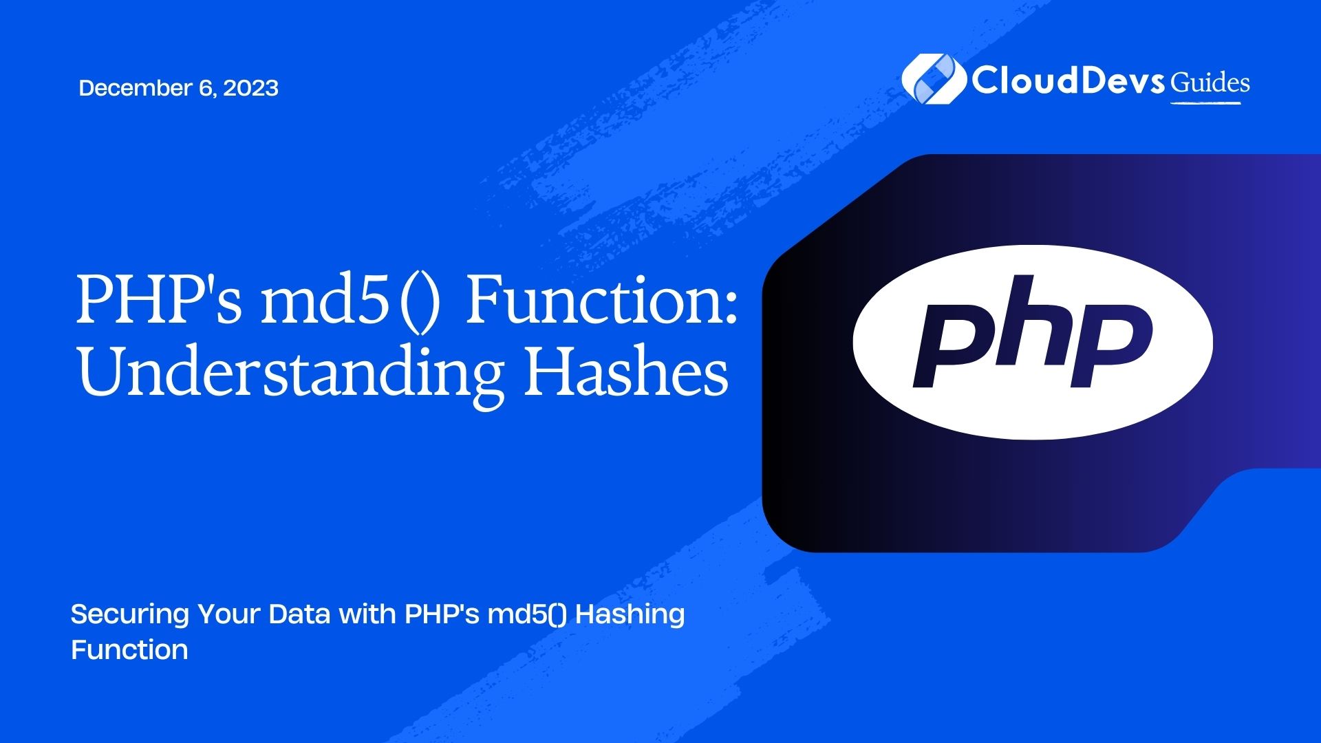 PHP's md5() Function: Understanding Hashes