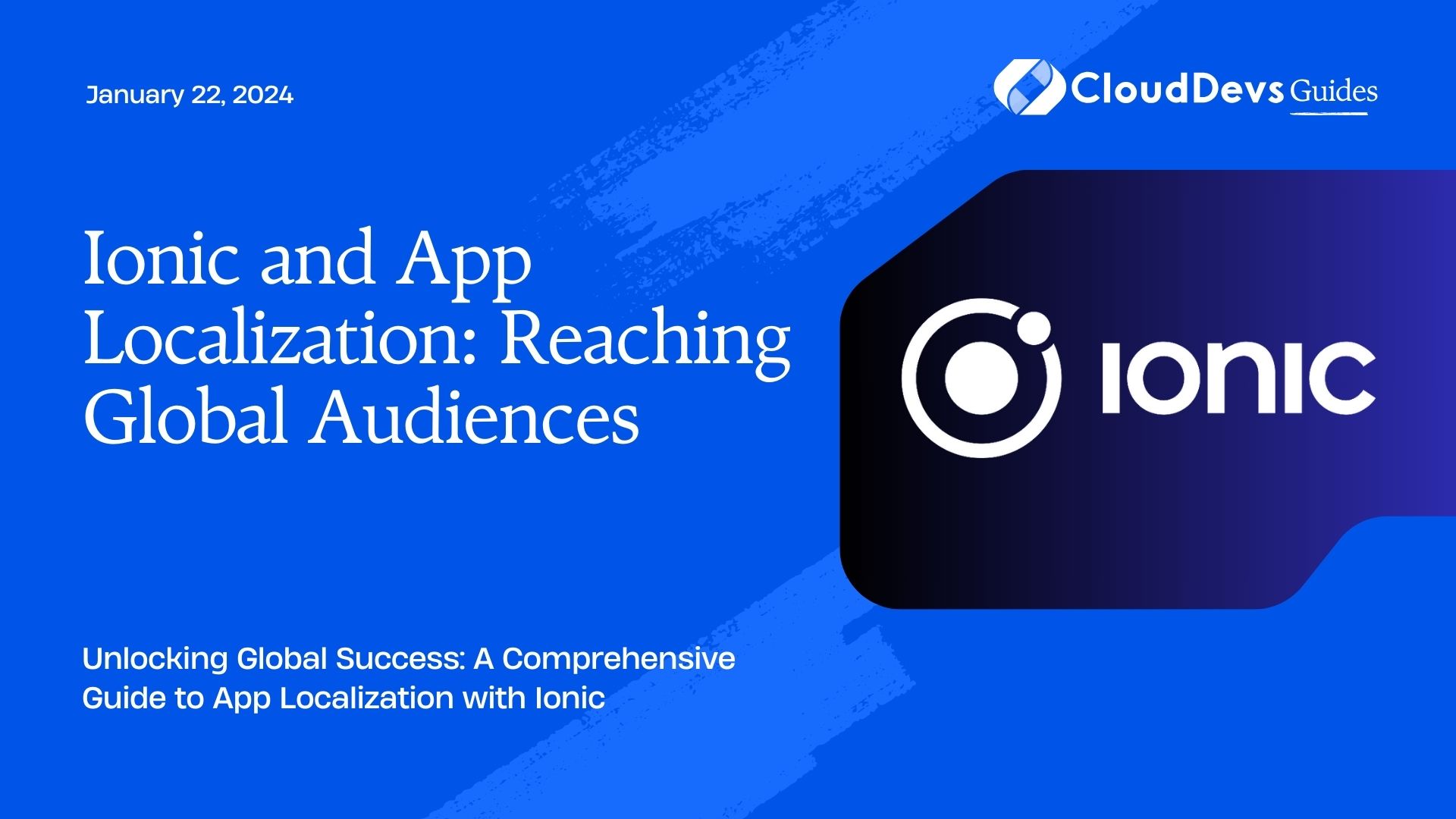 Ionic and App Localization: Reaching Global Audiences