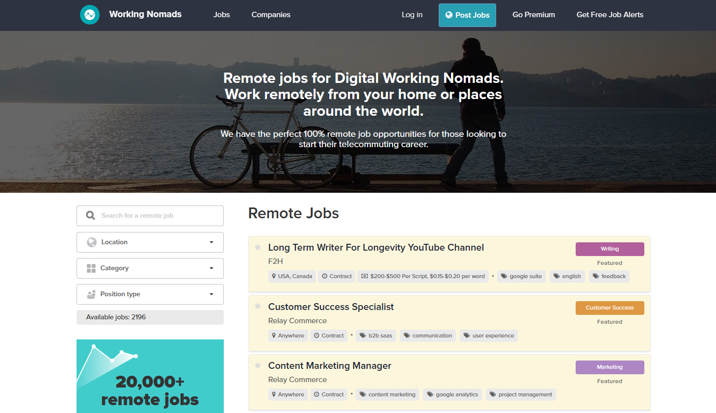 Working Nomads - Remote Jobs for PHP Developers