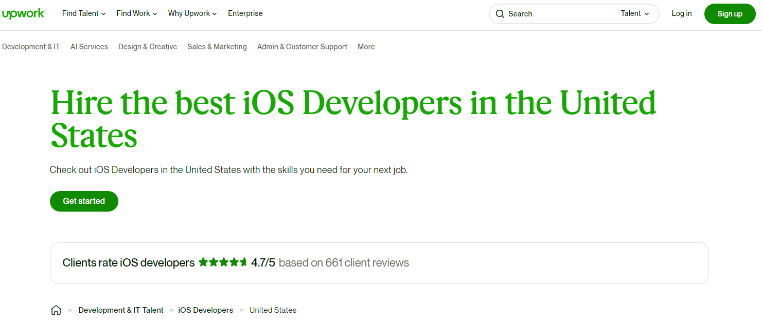 Upwork- Expert iOS Developers For Hire