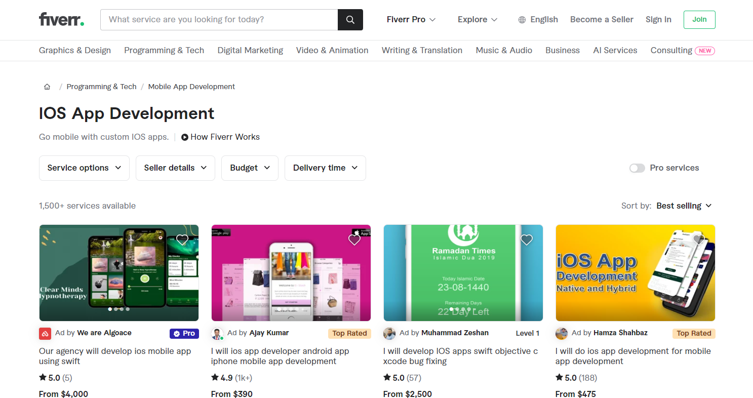Fiverr- Top-Tier iOS Devs 