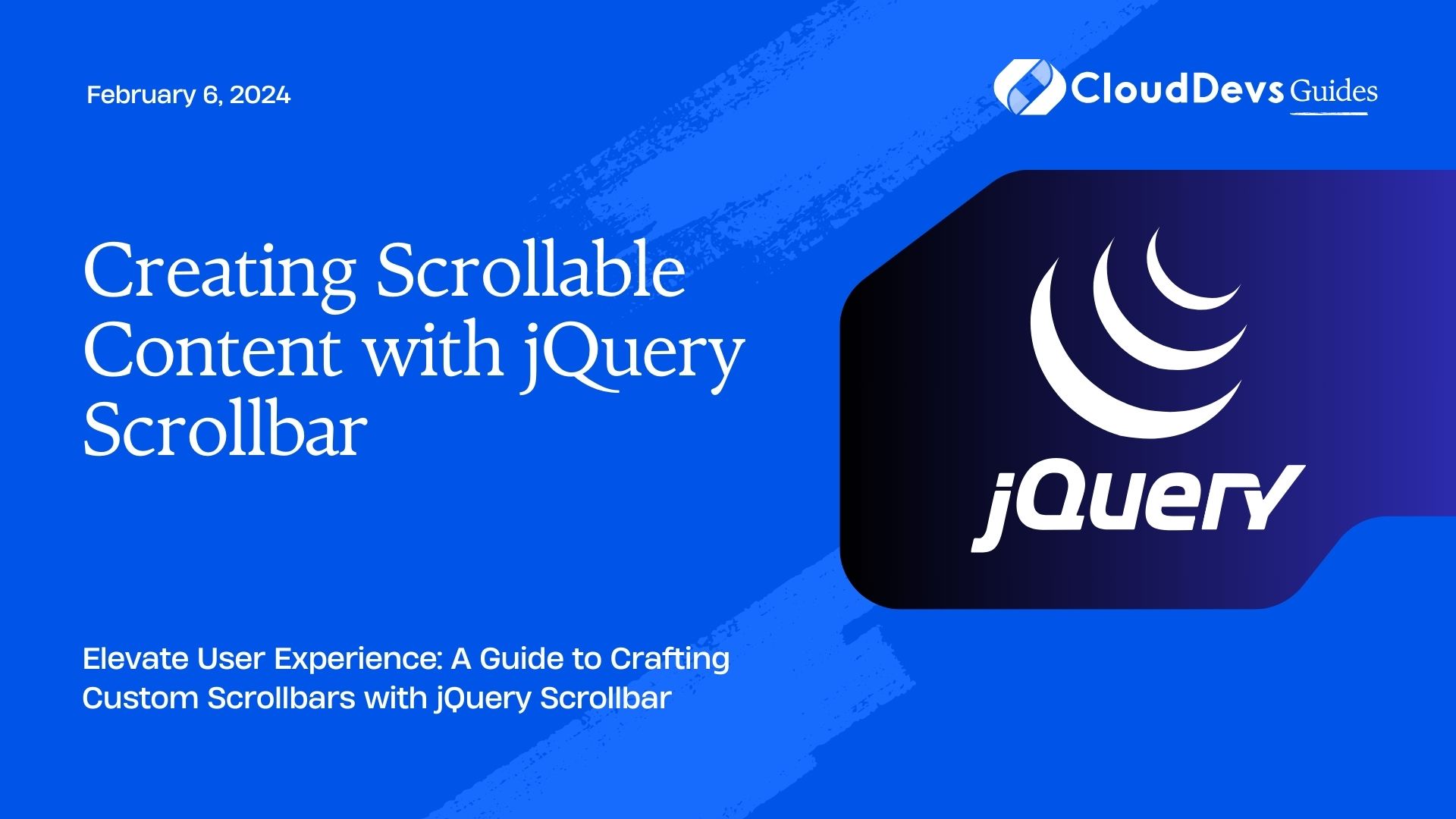 Creating Scrollable Content with jQuery Scrollbar