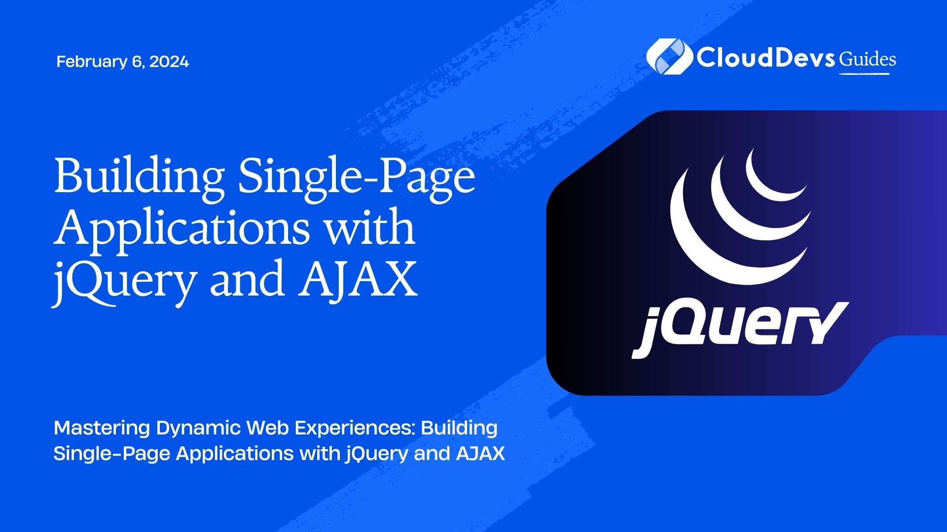 Building Single-Page Applications with jQuery and AJAX