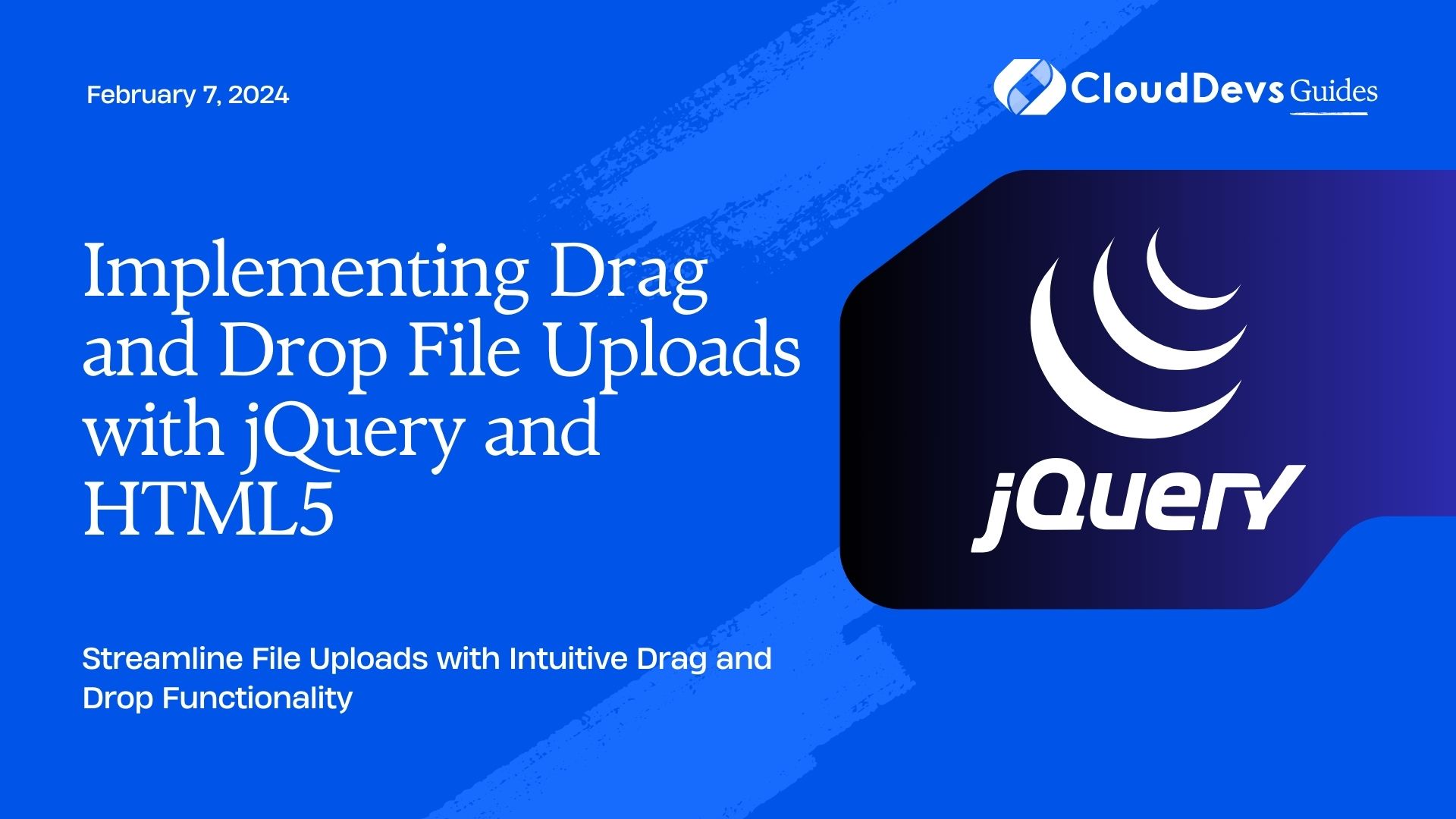 Implementing Drag and Drop File Uploads with jQuery and HTML5