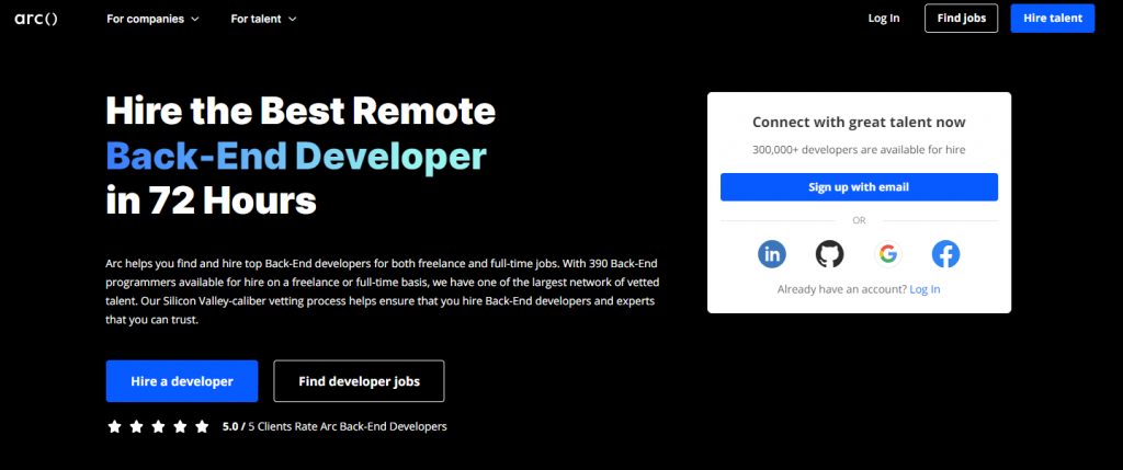 Top 15 sites to hire backend developers