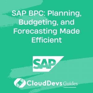 SAP BPC: Planning, Budgeting, and Forecasting Made Efficient