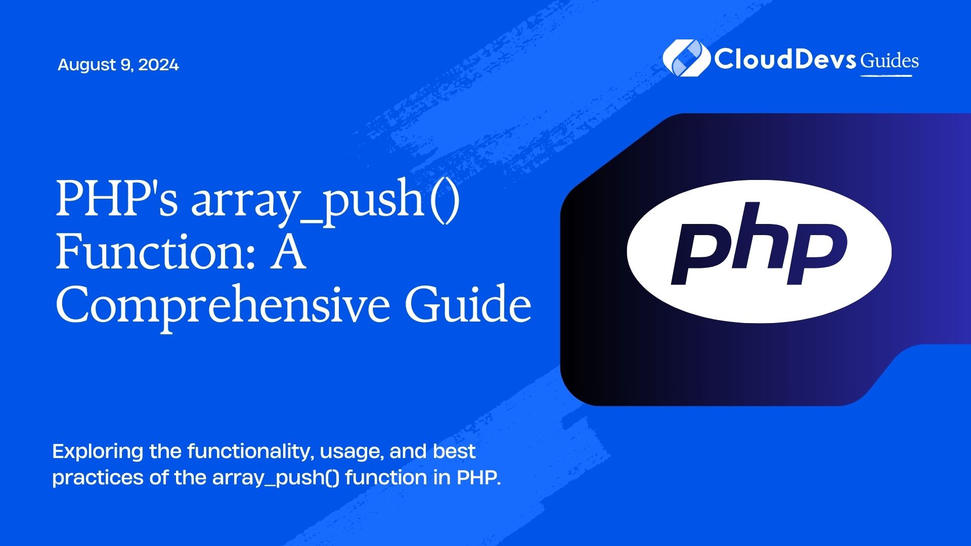 PHP's array_push() Function: A Comprehensive Guide