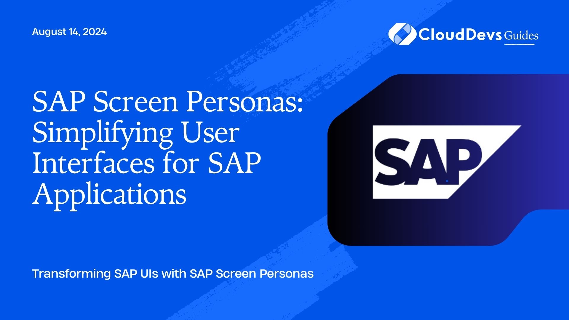 SAP Screen Personas: Simplifying User Interfaces for SAP Applications