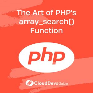 The Art of PHP’s array_search() Function