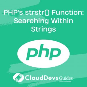 PHP’s strstr() Function: Searching Within Strings