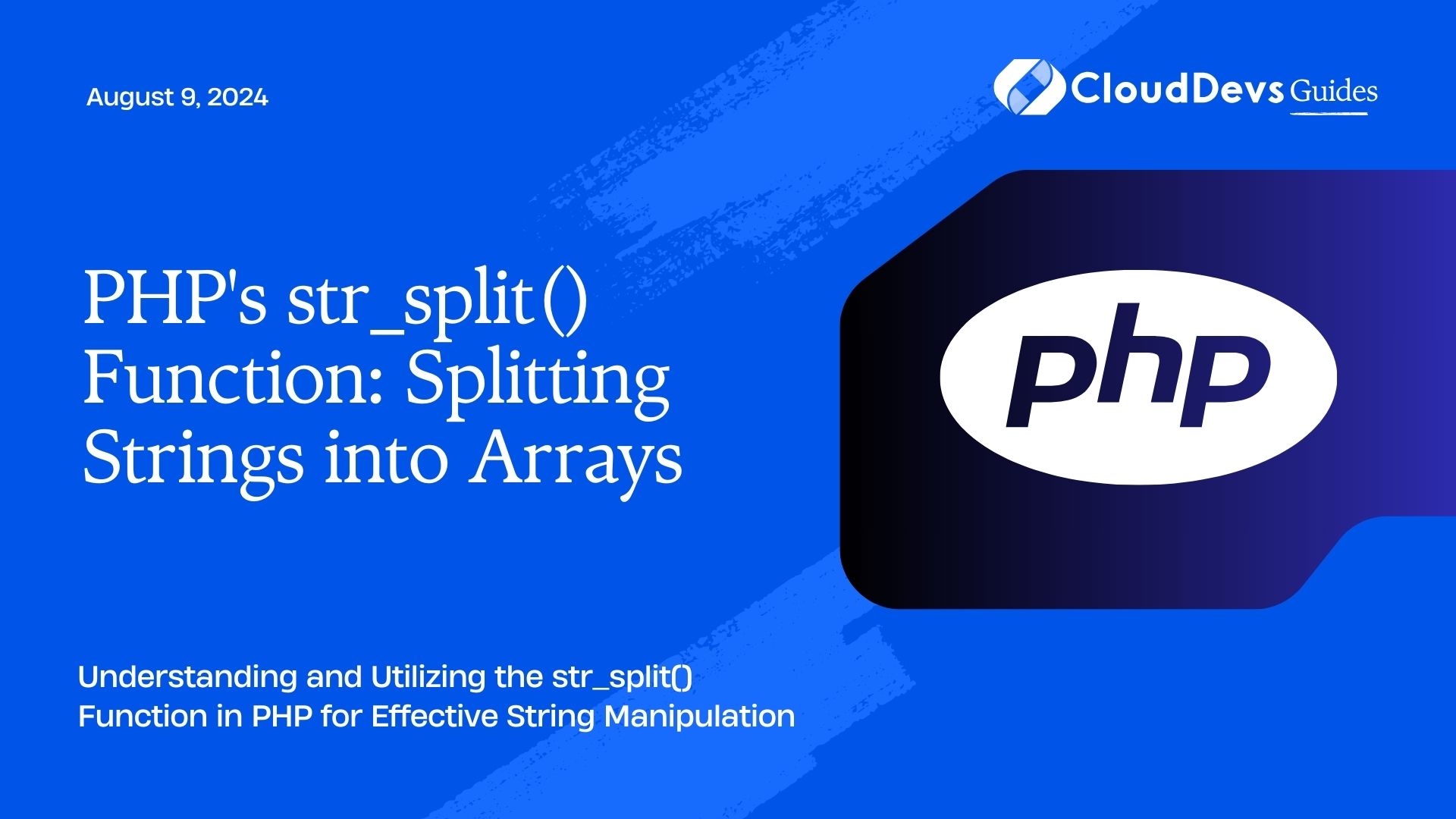 PHP's str_split() Function: Splitting Strings into Arrays