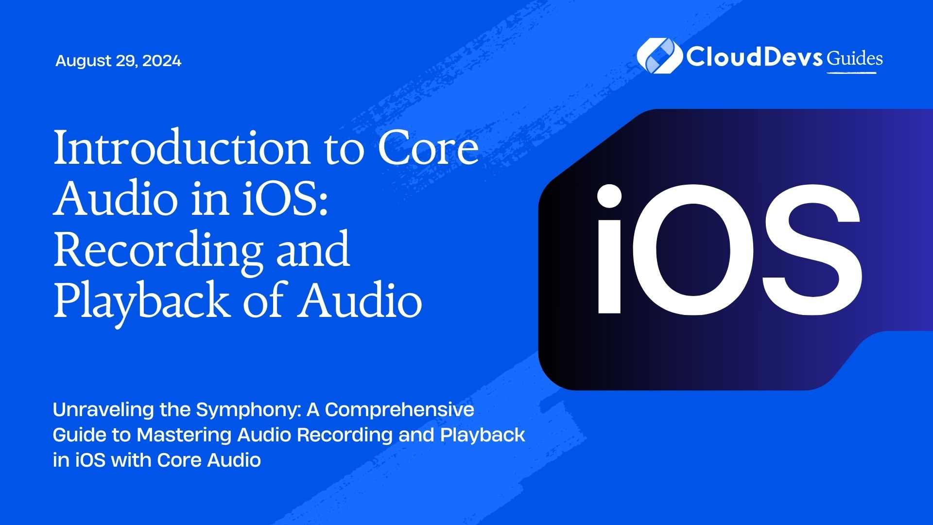 Introduction to Core Audio in iOS: Recording and Playback of Audio