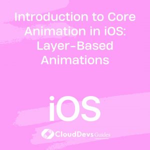 Introduction to Core Animation in iOS: Layer-Based Animations